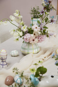 Design Shop Green Bertie Collection Vase, 6" X 5", Set of 2.