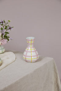 Design Shop Pink Bertie Collection Vase, 5.5" X 8", Set of 2.