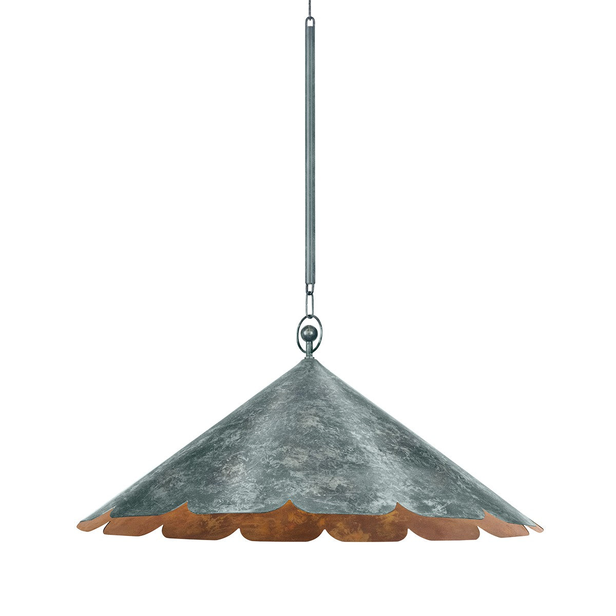 Hudson Valley - CB7632-VER - One Light Pendant - Folly Beach - Verdigris