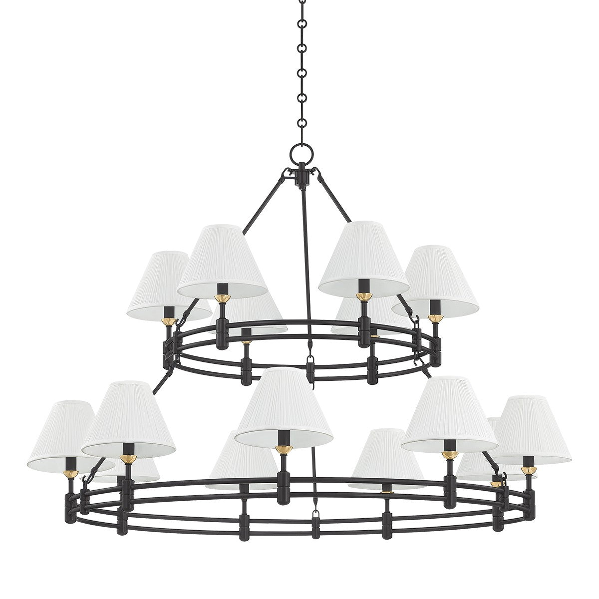 Hudson Valley - MDS1802-AGB/DB - 15 Light Chandelier - Howard - Aged Brass