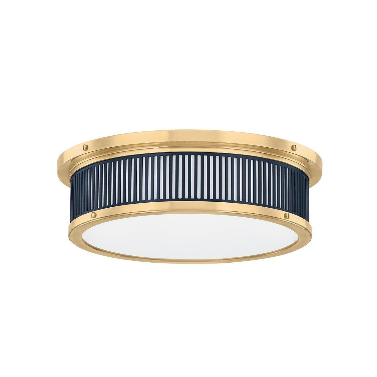 Hudson Valley - MDS1901-AGB/DBL - LED Flush Mount - Ashdown - Aged Brass