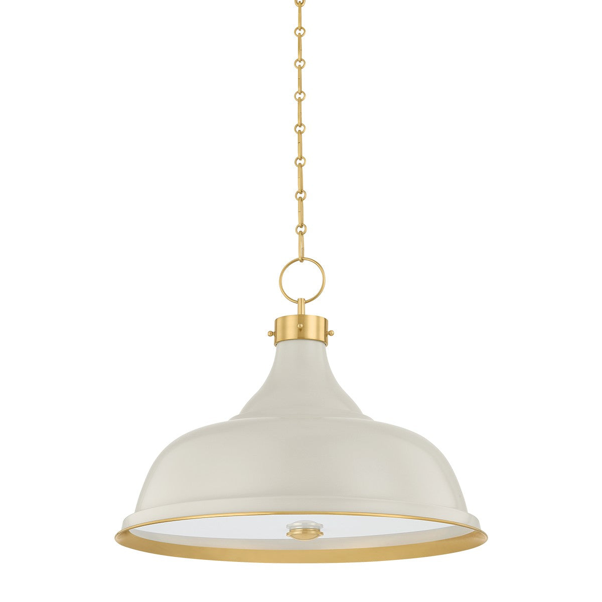 Hudson Valley - MDS300L-AGB/OW - Four Light Pendant - Painted No. 1 - Aged Brass