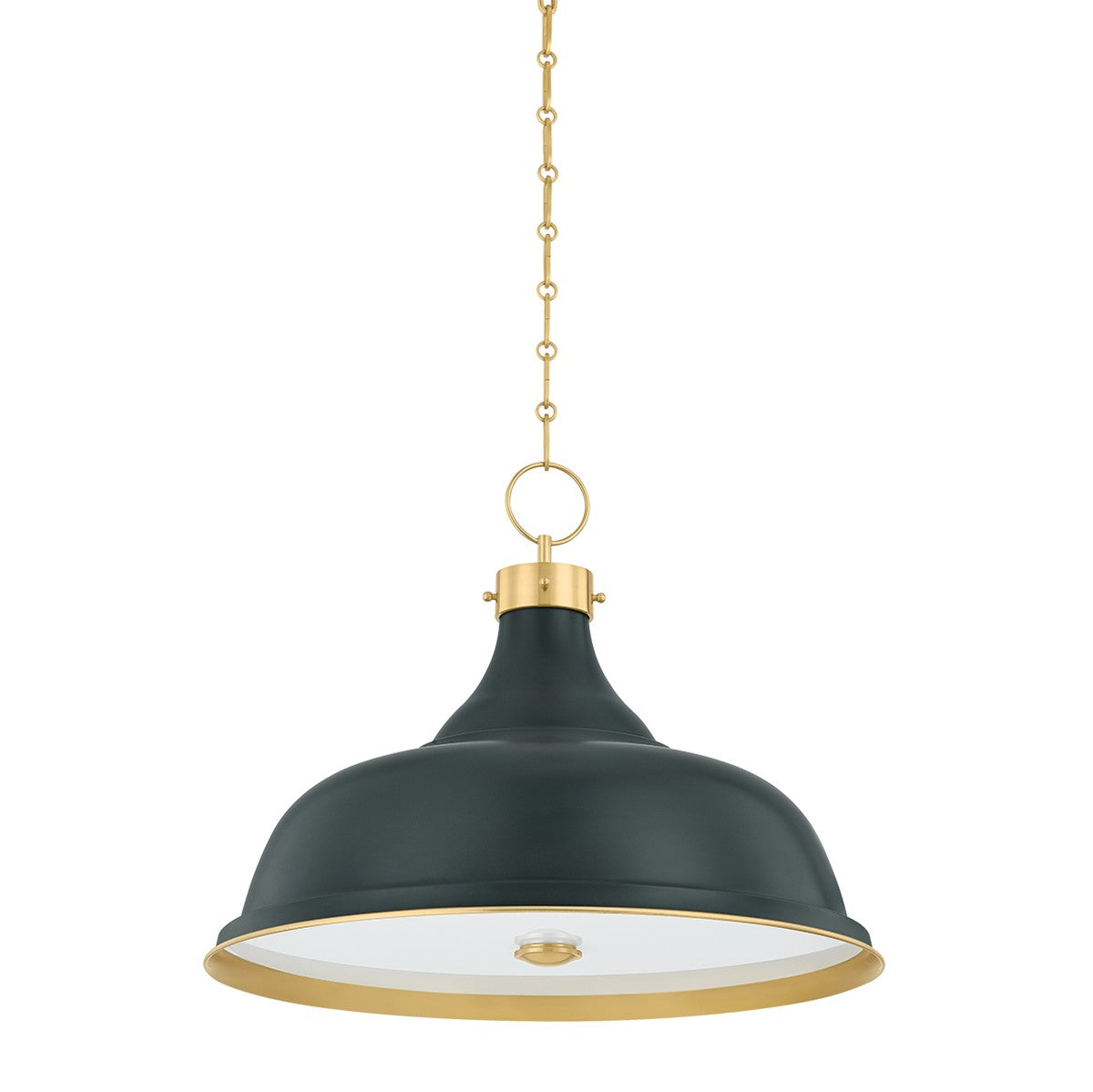 Hudson Valley - MDS300L-AGB/SSG - Four Light Pendant - Painted No. 1 - Aged Brass