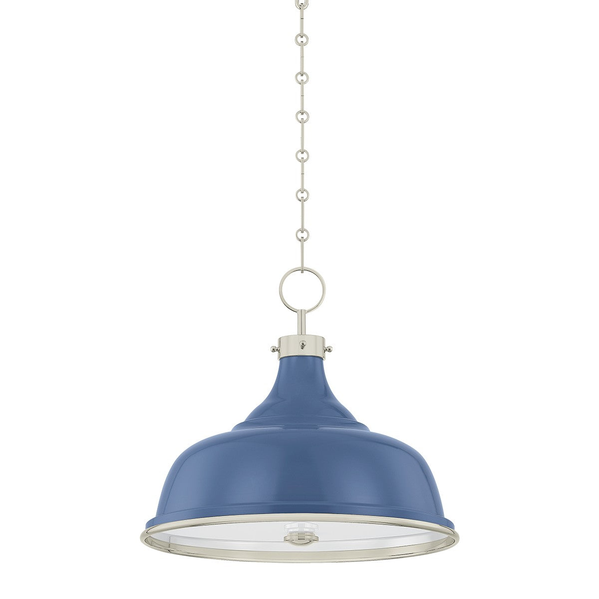 Hudson Valley - MDS300-PN/FBL - Three Light Pendant - Painted No. 1 - Polished Nickel