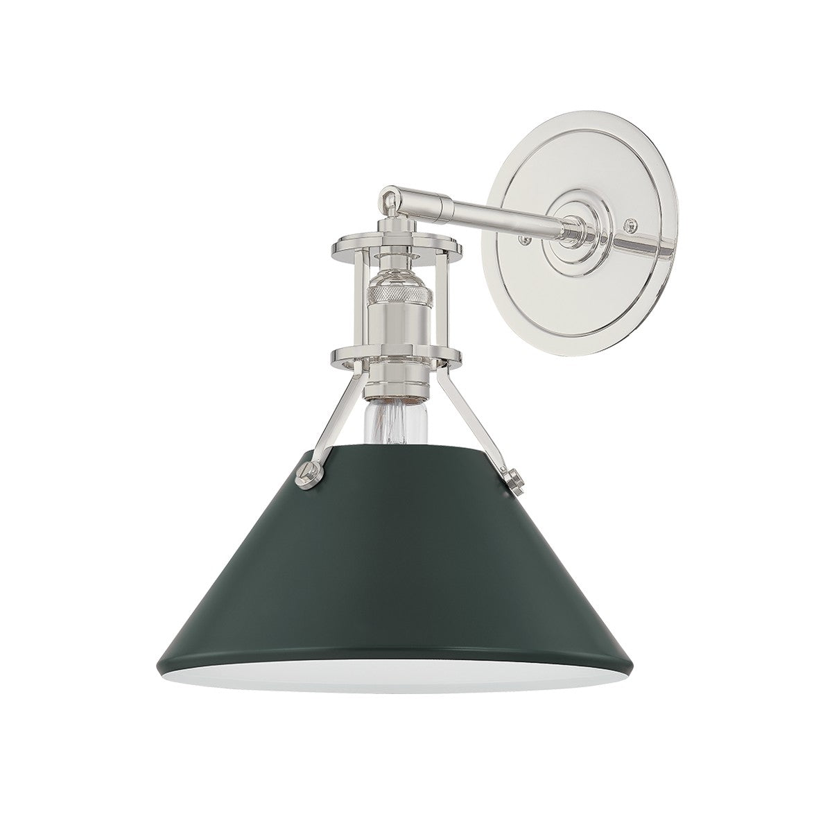 Hudson Valley - MDS350-PN/SSG - One Light Wall Sconce - Painted No. 2 - Polished Nickel