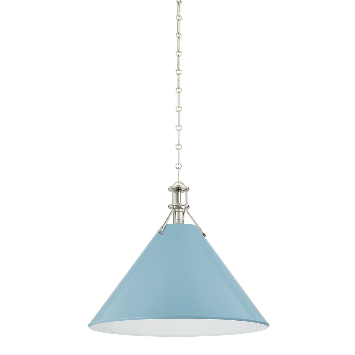 Hudson Valley - MDS352L-PN/BB - One Light Pendant - Painted No. 2 - Polished Nickel