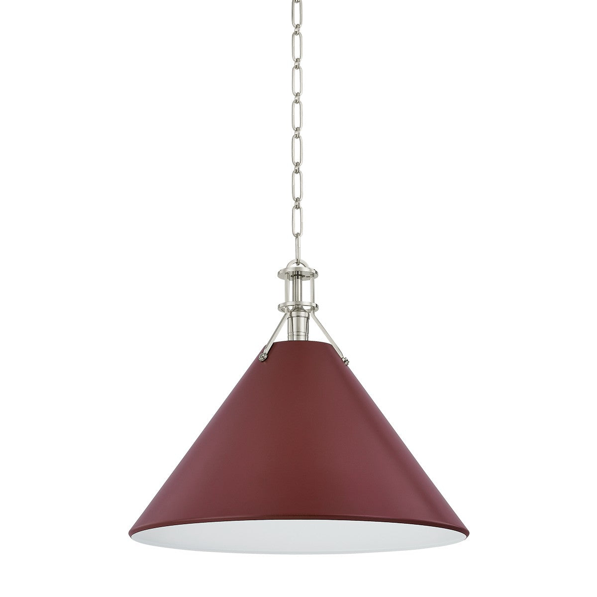 Hudson Valley - MDS352L-PN/CRN - One Light Pendant - Painted No. 2 - Polished Nickel