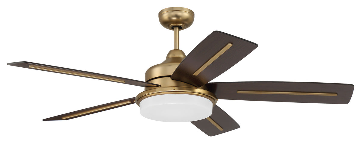 Craftmade - DRW54SB5-NWF - 54" Ceiling Fan - Drew 54" Ceiling fan, no Wifi - Satin Brass