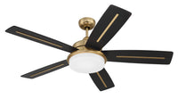 Craftmade - DRW54SB5-NWF - 54" Ceiling Fan - Drew 54" Ceiling fan, no Wifi - Satin Brass