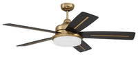 Craftmade - DRW54SB5-NWF - 54" Ceiling Fan - Drew 54" Ceiling fan, no Wifi - Satin Brass