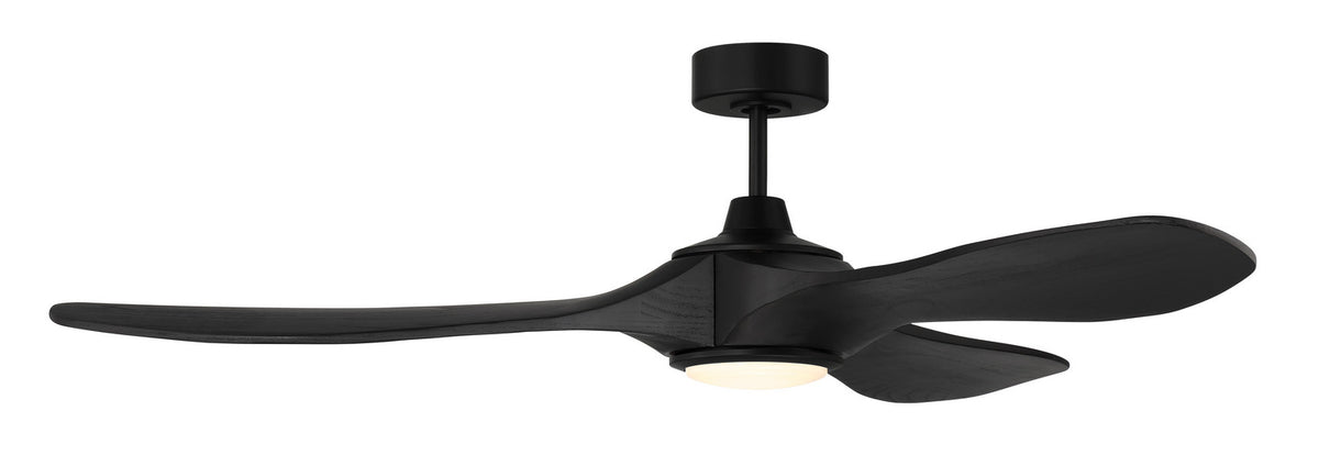 Craftmade - EVY60FB3-NWF - 60" Ceiling Fan - Envy 60" Ceiling Fan, Damp Rated, no Wifi - Flat Black