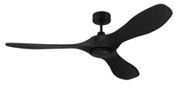 Craftmade - EVY60FB3-NWF - 60" Ceiling Fan - Envy 60" Ceiling Fan, Damp Rated, no Wifi - Flat Black