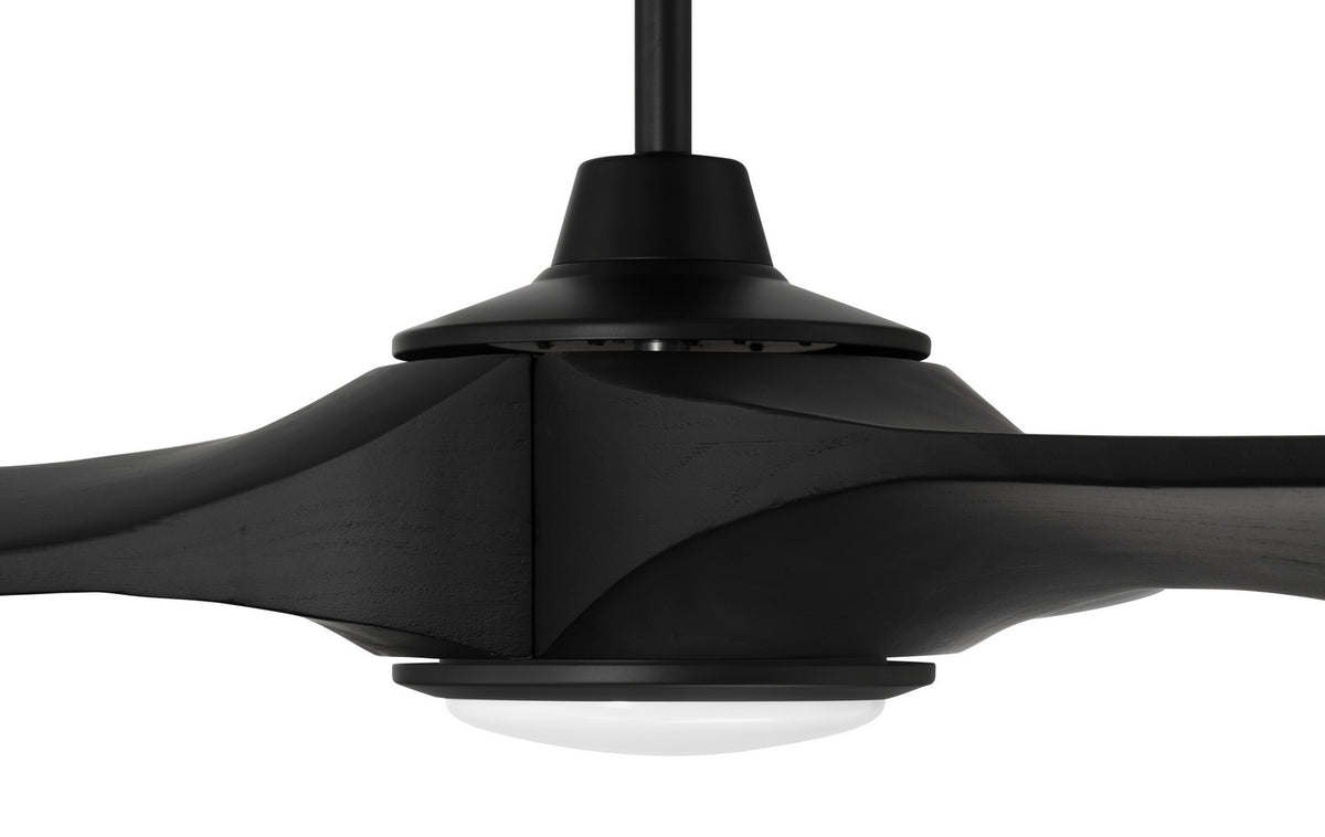 Craftmade - EVY60FB3-NWF - 60" Ceiling Fan - Envy 60" Ceiling Fan, Damp Rated, no Wifi - Flat Black