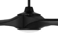 Craftmade - EVY60FB3-NWF - 60" Ceiling Fan - Envy 60" Ceiling Fan, Damp Rated, no Wifi - Flat Black