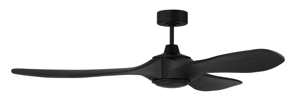 Craftmade - EVY60FB3-NWF - 60" Ceiling Fan - Envy 60" Ceiling Fan, Damp Rated, no Wifi - Flat Black