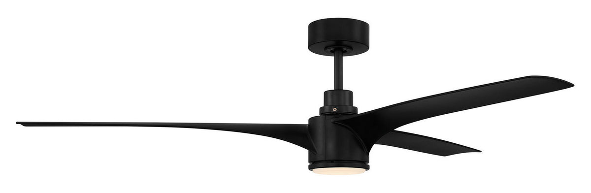 Craftmade - PHB60FB3-NWF - 60" Ceiling Fan - Phoebe 60" Indoor/Outdoor Ceiling fan no Wifi - Flat Black