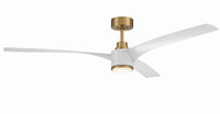 Craftmade - PHB60SB3-NWF - 60" Ceiling Fan - Phoebe 60" Indoor Ceiling Fan without Wifi - Satin Brass