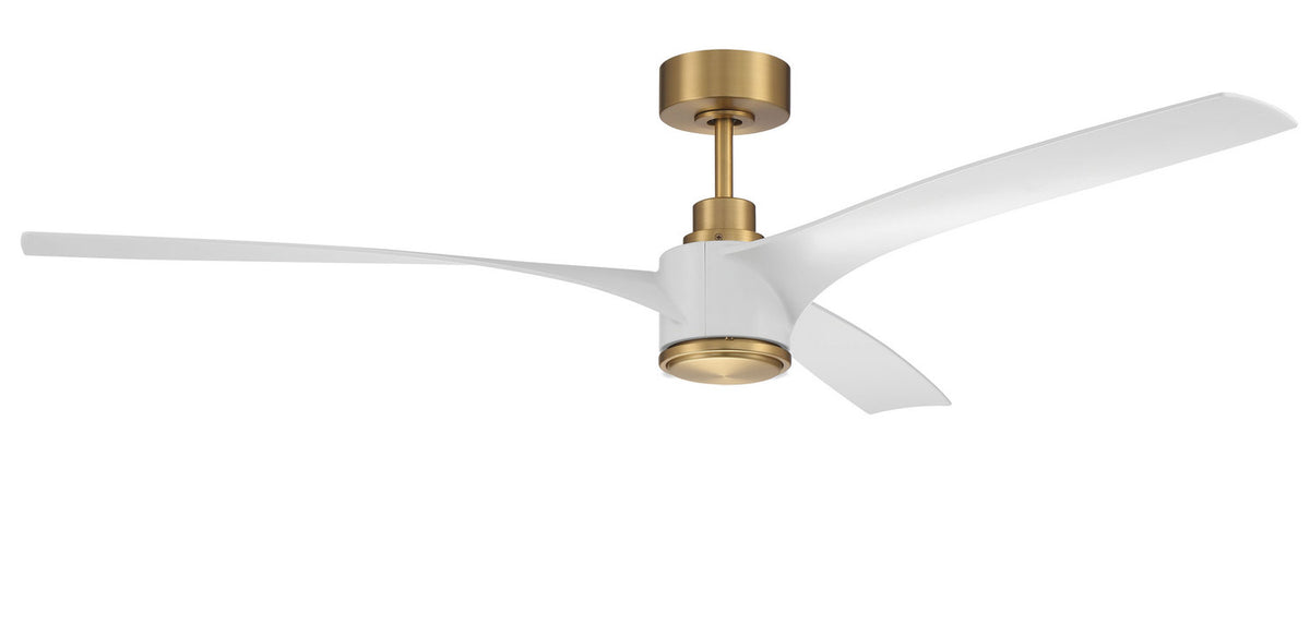 Craftmade - PHB60SB3-NWF - 60" Ceiling Fan - Phoebe 60" Indoor Ceiling Fan without Wifi - Satin Brass