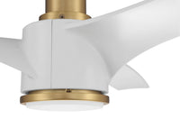Craftmade - PHB60SB3-NWF - 60" Ceiling Fan - Phoebe 60" Indoor Ceiling Fan without Wifi - Satin Brass