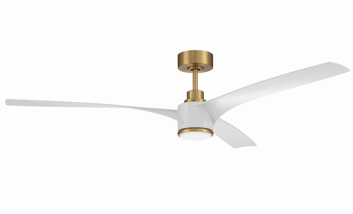 Craftmade - PHB60SB3-NWF - 60" Ceiling Fan - Phoebe 60" Indoor Ceiling Fan without Wifi - Satin Brass