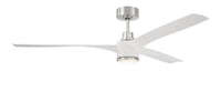 Craftmade - PHB60WPLN3-NWF - 60" Ceiling Fan - Phoebe 60" Indoor Ceiling Fan without Wifi - White/Polished Nickel