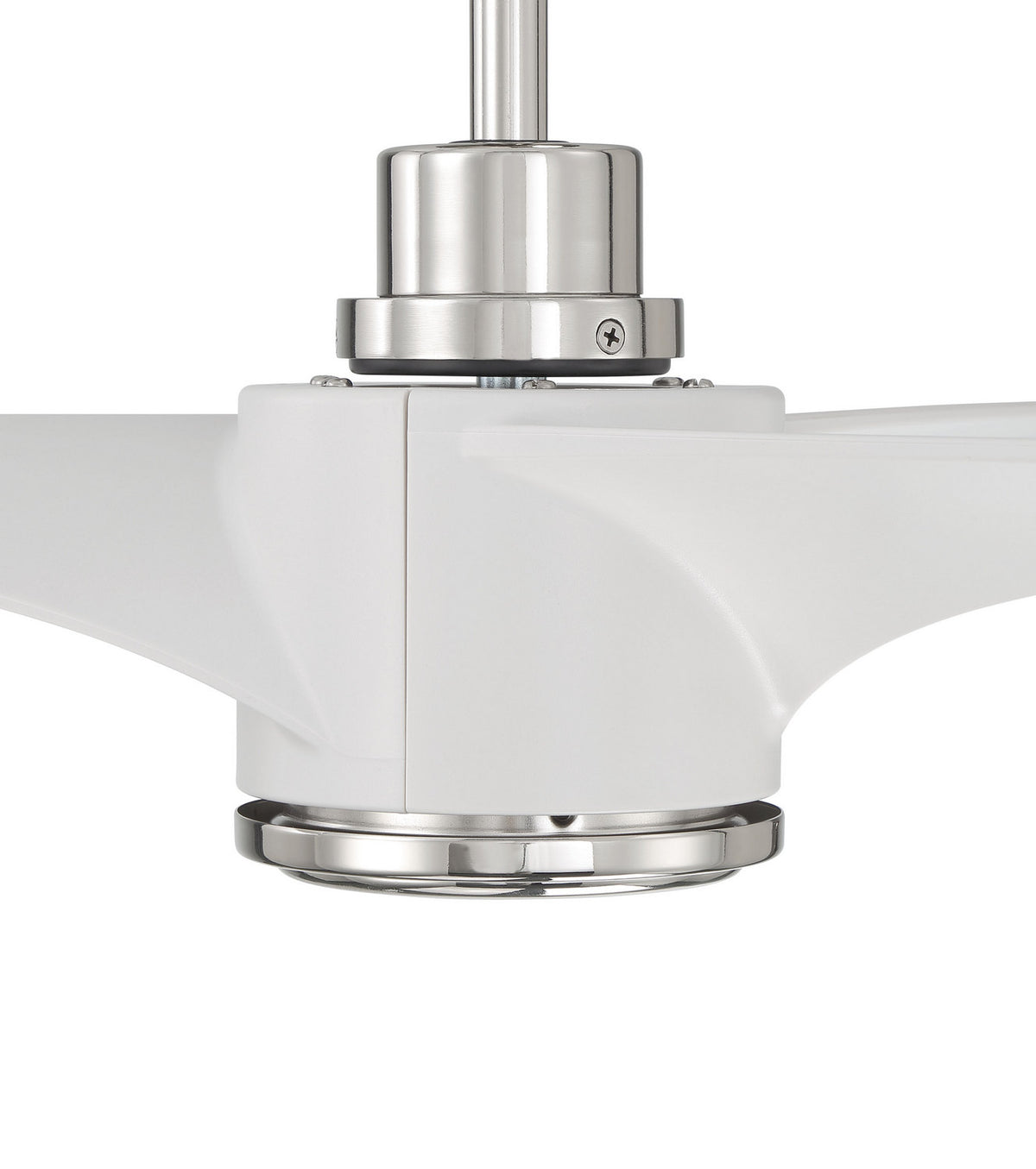Craftmade - PHB60WPLN3-NWF - 60" Ceiling Fan - Phoebe 60" Indoor Ceiling Fan without Wifi - White/Polished Nickel
