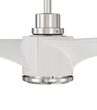 Craftmade - PHB60WPLN3-NWF - 60" Ceiling Fan - Phoebe 60" Indoor Ceiling Fan without Wifi - White/Polished Nickel