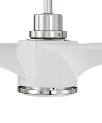 Craftmade - PHB60WPLN3-NWF - 60" Ceiling Fan - Phoebe 60" Indoor Ceiling Fan without Wifi - White/Polished Nickel