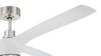 Craftmade - PHB60WPLN3-NWF - 60" Ceiling Fan - Phoebe 60" Indoor Ceiling Fan without Wifi - White/Polished Nickel