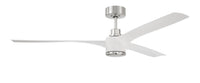 Craftmade - PHB60WPLN3-NWF - 60" Ceiling Fan - Phoebe 60" Indoor Ceiling Fan without Wifi - White/Polished Nickel