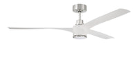 Craftmade - PHB60WPLN3-NWF - 60" Ceiling Fan - Phoebe 60" Indoor Ceiling Fan without Wifi - White/Polished Nickel