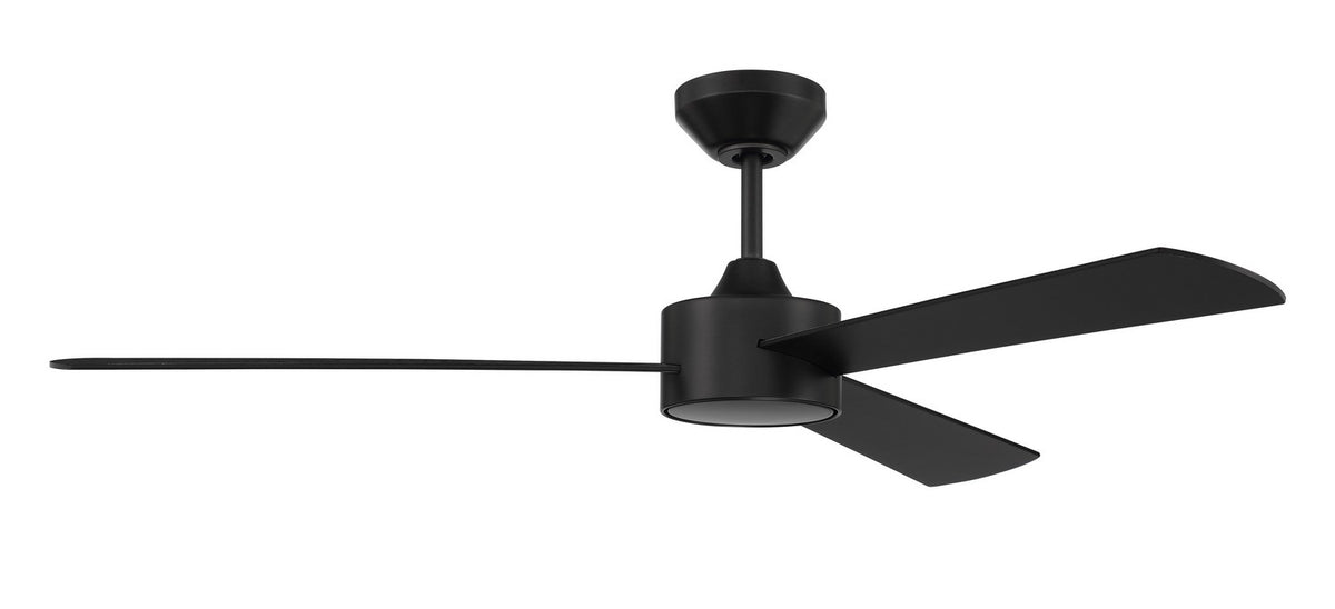 Craftmade - PRV52FB3-NWF - 52" Ceiling Fan - Provision 52" In/Outdoor Fan no Wifi - Flat Black