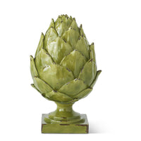Design Shop 10 Inch Green Resin Artichoke Finial