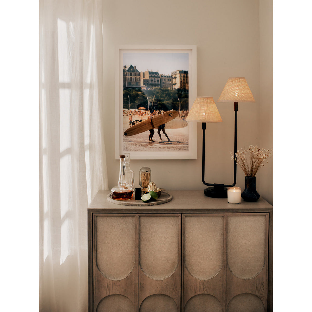 Regina Andrew - 13-1691BB-RAT - Two Light Table Lamp - Polly - Blackened Brass