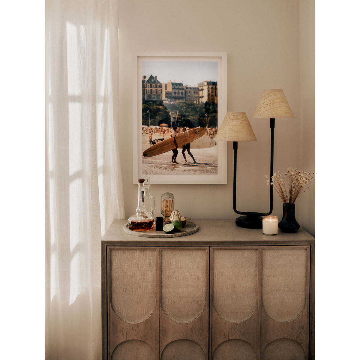 Regina Andrew - 13-1691BB-RAT - Two Light Table Lamp - Polly - Blackened Brass