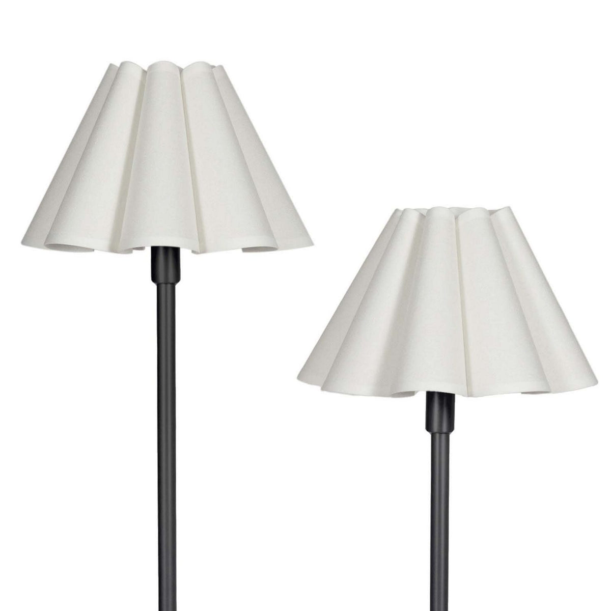 Regina Andrew - 13-1691BB-WT - Two Light Table Lamp - Polly - Blackened Brass