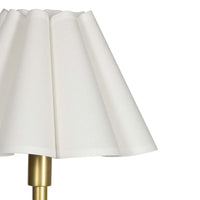 Regina Andrew - 13-1691NB-WT - Two Light Table Lamp - Polly - Natural Brass
