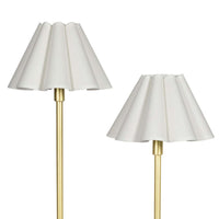 Regina Andrew - 13-1691NB-WT - Two Light Table Lamp - Polly - Natural Brass