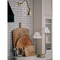 Regina Andrew - 13-1691NB-WT - Two Light Table Lamp - Polly - Natural Brass