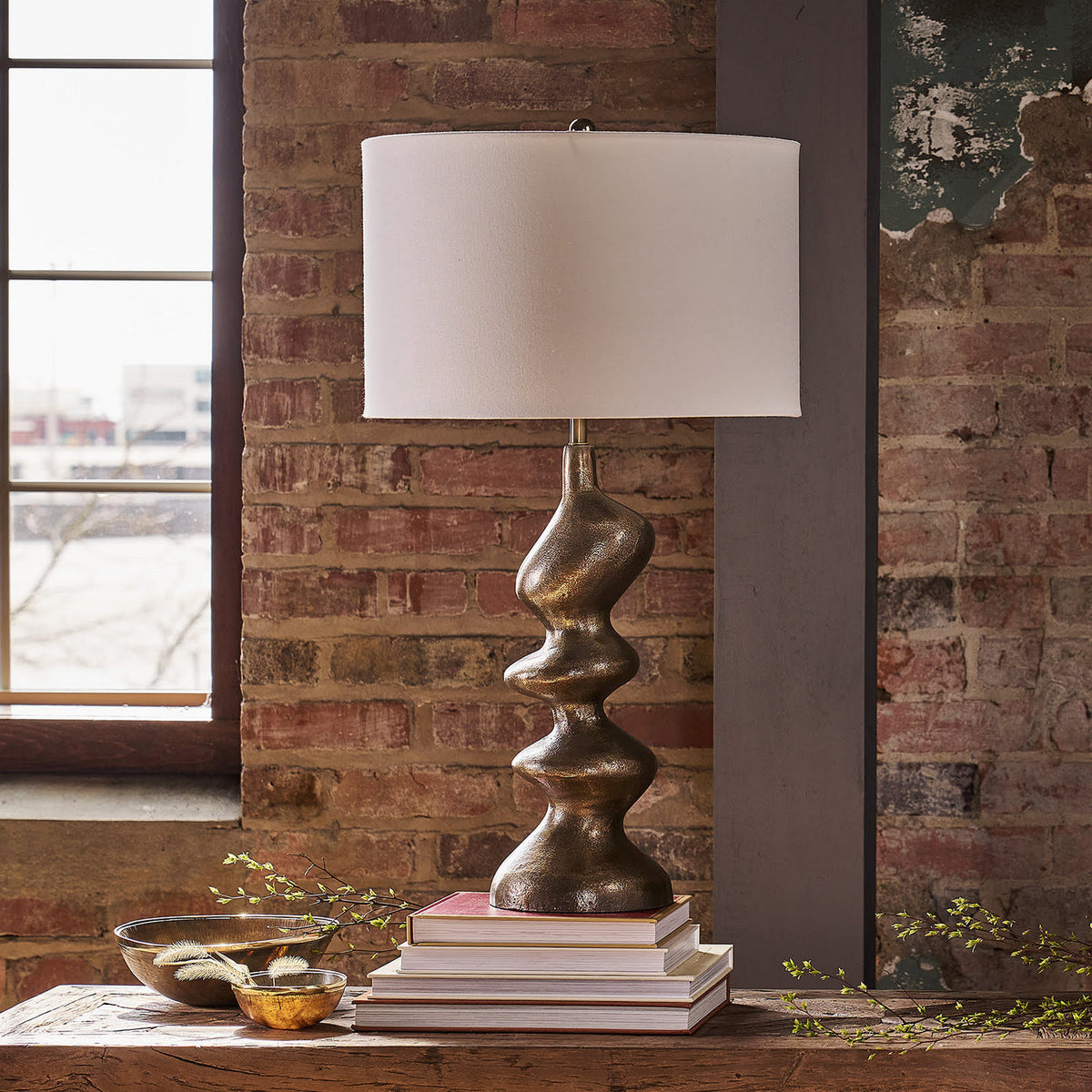Regina Andrew - 13-1715 - One Light Table Lamp - Blobby - Patina