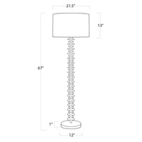 Regina Andrew - 14-1020WT - One Light Floor Lamp - Fishbone - White