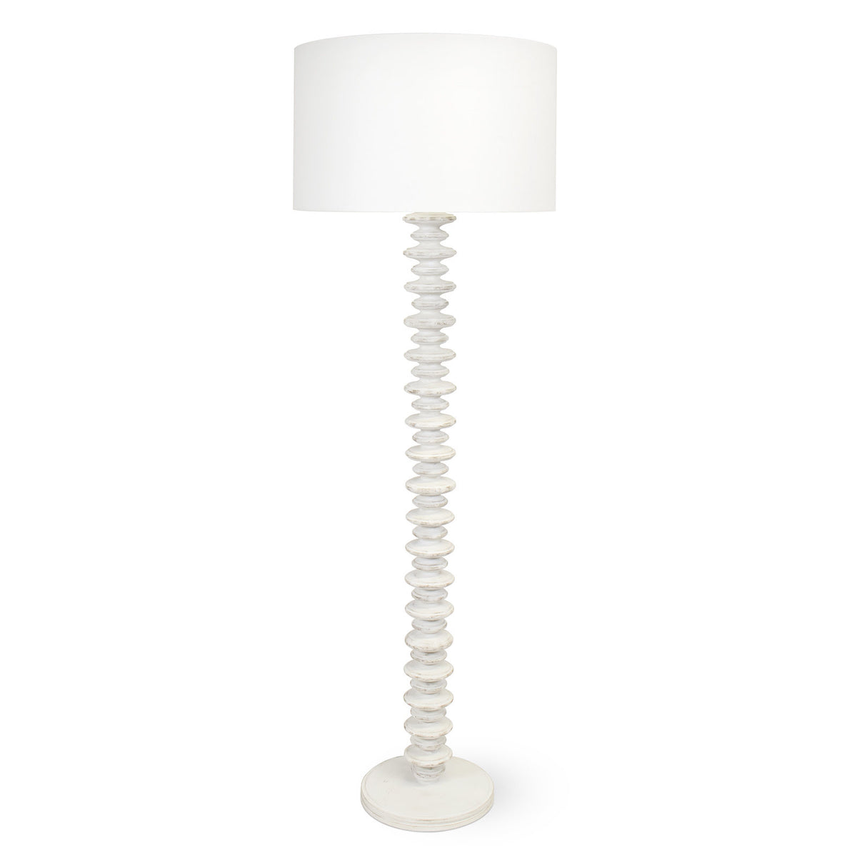 Regina Andrew - 14-1020WT - One Light Floor Lamp - Fishbone - White