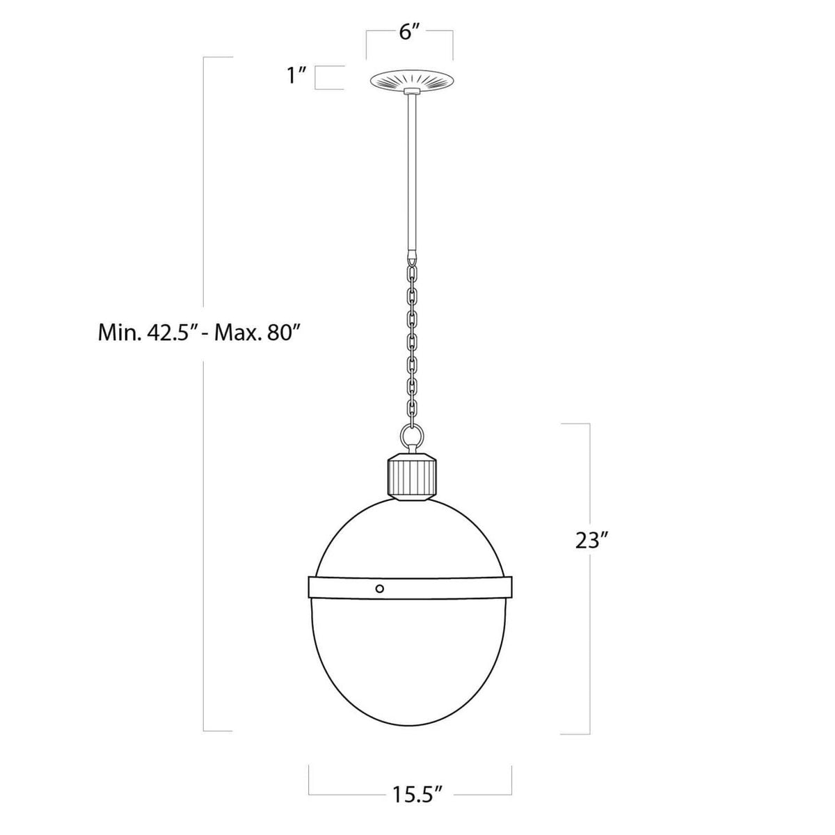 Regina Andrew - 16-1119NB - One Light Pendant - Otis - Natural Brass