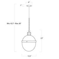 Regina Andrew - 16-1119NB - One Light Pendant - Otis - Natural Brass