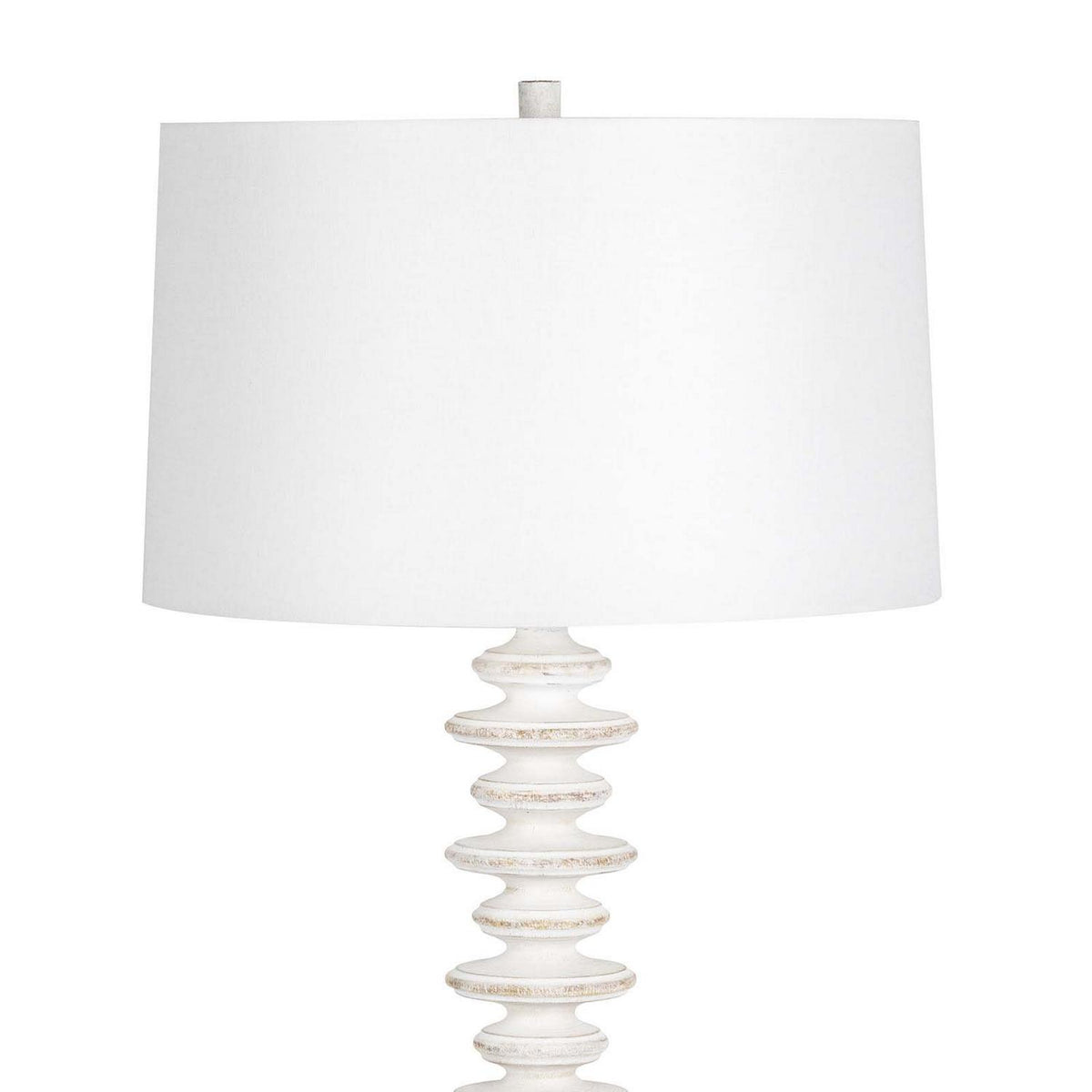 Regina Andrew - 13-1222WT - One Light Buffet Lamp - Fishbone - White Wash