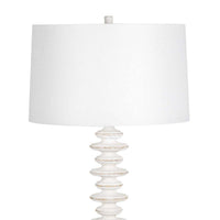 Regina Andrew - 13-1222WT - One Light Buffet Lamp - Fishbone - White Wash