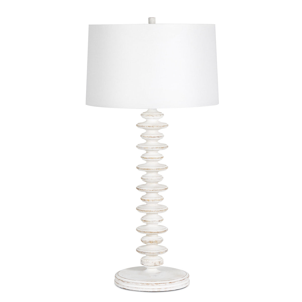 Regina Andrew - 13-1222WT - One Light Buffet Lamp - Fishbone - White Wash