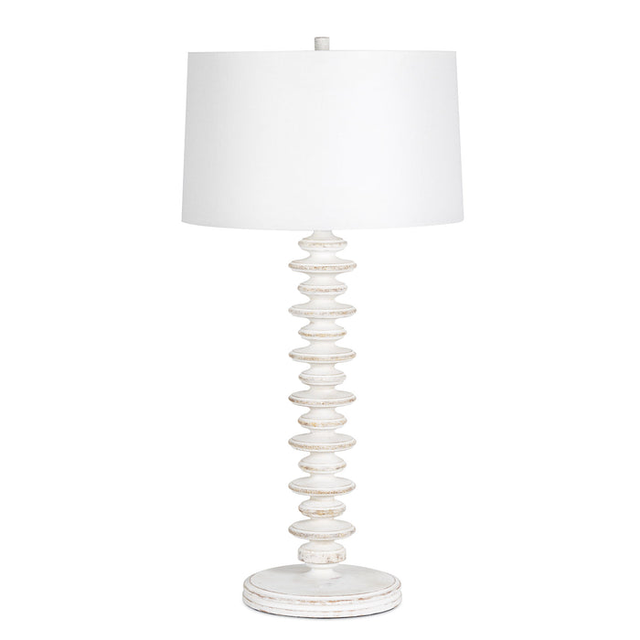 Regina Andrew - 13-1222WT - One Light Buffet Lamp - Fishbone - White Wash