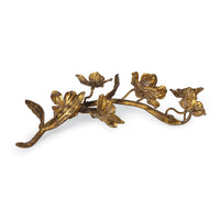 Regina Andrew - 20-1644 - Sculpture - Dogwood Sprig - Antique Gold Leaf