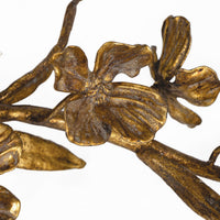 Regina Andrew - 20-1644 - Sculpture - Dogwood Sprig - Antique Gold Leaf